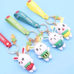 Porte Clés Lapin Figue -Animalière Décoration Magasin file 2852