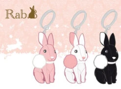 Porte Clés Lapin Blanc -Animalière Décoration Magasin file 2864