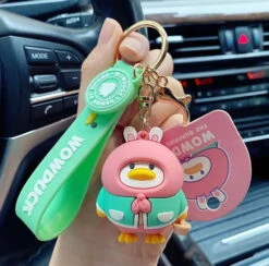 Porte Clés Canard Lapin -Animalière Décoration Magasin file 2870