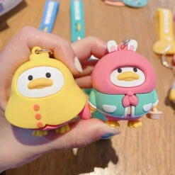 Porte Clés Canard Lapin -Animalière Décoration Magasin file 2875