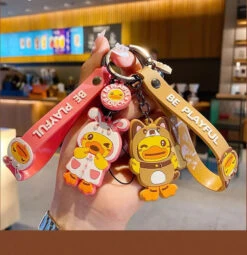 Porte Clefs Canard Lapin -Animalière Décoration Magasin file 2883