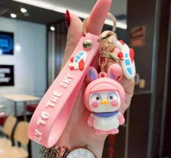 Porte Clés Canard Blanc Lapin