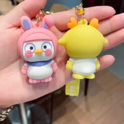 Porte Clés Canard Blanc Lapin -Animalière Décoration Magasin file 2896