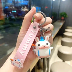 Porte Cles Canard Lapin BBQ Vegan