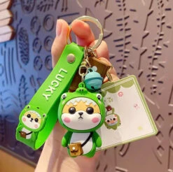 Porte Clés Chien Dinosaure