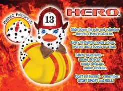 Canard Chien Pompier -Animalière Décoration Magasin file 3018