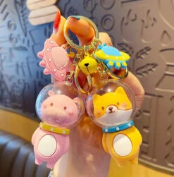 Porte Clés Shiba Astronaute -Animalière Décoration Magasin file 3061