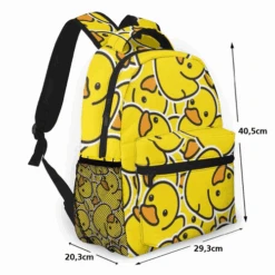 Sac à Dos Imprimé Canard Jaune -Animalière Décoration Magasin file 309