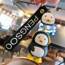 Porte Clés Pingouin Casque Audio