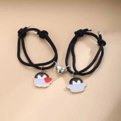 Bracelets Pingouins Amoureux -Animalière Décoration Magasin file 3170