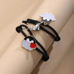 Bracelets Pingouins Amoureux -Animalière Décoration Magasin file 3171