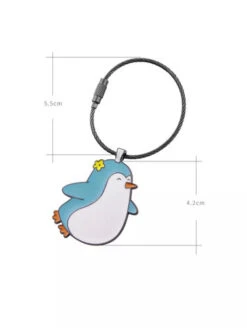 Porte Clés Pingouin Métal -Animalière Décoration Magasin file 3182