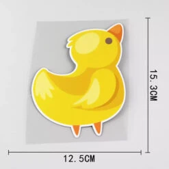 Autocollant Canard Jaune -Animalière Décoration Magasin file 323