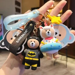 Porte Clés Ours Licorne -Animalière Décoration Magasin file 3300