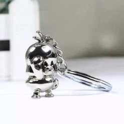 Porte-Clés Poussin Métal -Animalière Décoration Magasin file 3408