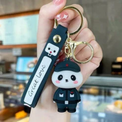 Porte Clés Panda Policier