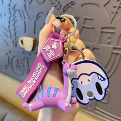 Porte Clés Diplodocus Violet