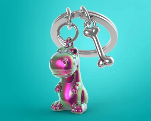 Porte Clés Dino Arc En Ciel 4 Porte Clés Dino Arc En Ciel – Image 2