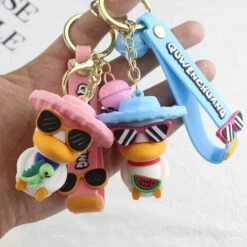 Porte Clés Canard Vacances Dino -Animalière Décoration Magasin file 3512