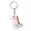 Porte Clés Dinosaure Blanc Nacré -Animalière Décoration Magasin file 3520
