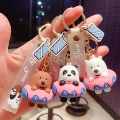 Porte Clés Panda Donuts -Animalière Décoration Magasin file 3592