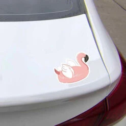 Autocollant Bouée Flamant Rose -Animalière Décoration Magasin file 3637