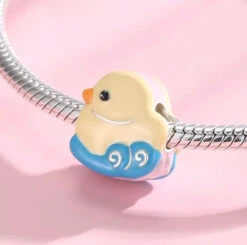 Charm Canard De Course Pour Bracelet