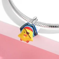 Charm Canard Capitaine Pirate Pour Bracelet
