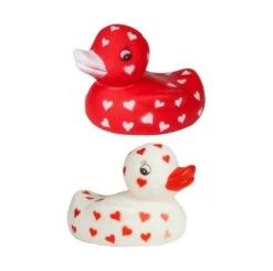 Canard Blanc Ou Rouge Avec Cœur