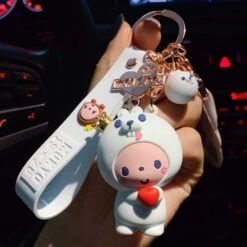 Porte Clés Singe Phoque Cœur