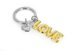 Porte Clés Love Ballon Gonflable Doré -Animalière Décoration Magasin file 4197
