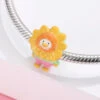 Charm Canard Tournesol Pour Bracelet