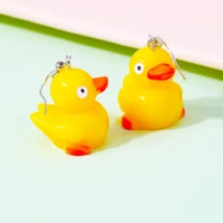 Boucles D'Oreilles Canard Jaune -Animalière Décoration Magasin file 4307