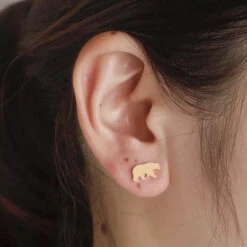 Boucles D'Oreilles Ours -Animalière Décoration Magasin file 4331