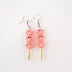 Boucles D’Oreilles Brochette De Cochons