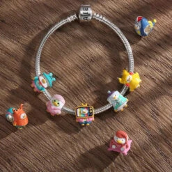Charm Canard Escargot Pour Bracelet -Animalière Décoration Magasin file 4373