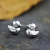 Boucles D'Oreilles Canard Argenté -Animalière Décoration Magasin file 4376