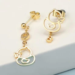 Boucles D'Oreilles Canard B.duck -Animalière Décoration Magasin file 4401