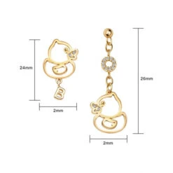 Boucles D'Oreilles Canard B.duck -Animalière Décoration Magasin file 4403