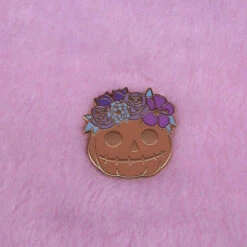Pins Citrouille à Fleur -Animalière Décoration Magasin file 4653