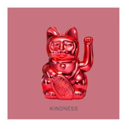 Chat Chanceux Noël Rouge Brillant -Animalière Décoration Magasin file 4855