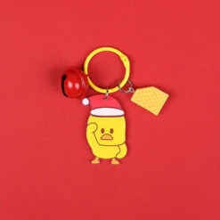 Porte Clés Poussin Noël