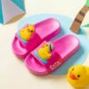 Claquettes Fuchsias Canard De Course Enfant