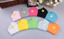 Socquettes Brodées Canard -Animalière Décoration Magasin file 5050