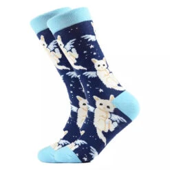 Chaussettes Chat Ailes Bleues