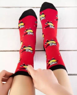 Chaussettes Raton Laveur Bouée Canard -Animalière Décoration Magasin file 5195