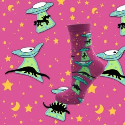 Chaussettes Space Invaders Dino