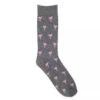 Chaussettes Flamant Rose Grises -Animalière Décoration Magasin file 5211