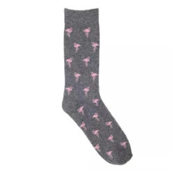 Chaussettes Flamant Rose Grises