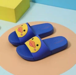 Claquettes Bleues Canard Enfant